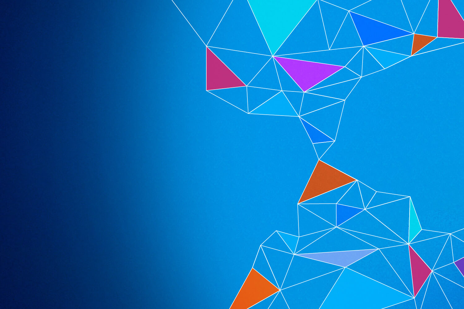 Abstract shapes and connected lines